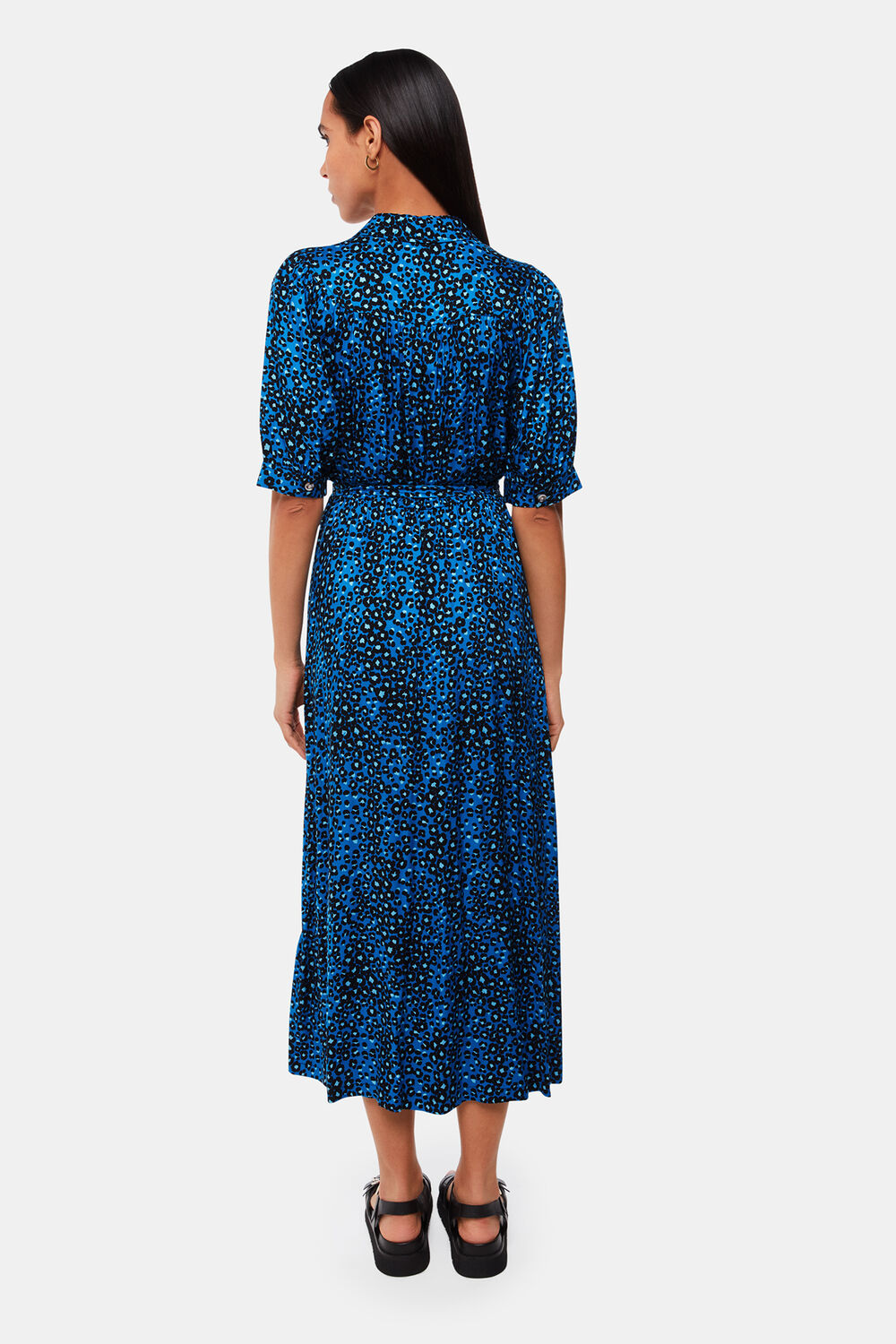 Painted Leopard Midi Dress